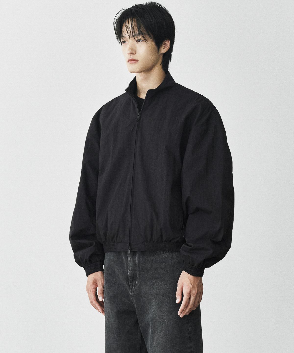 브랜디드(BRANDED) TRACK BOMBER JACKET [BLACK]
