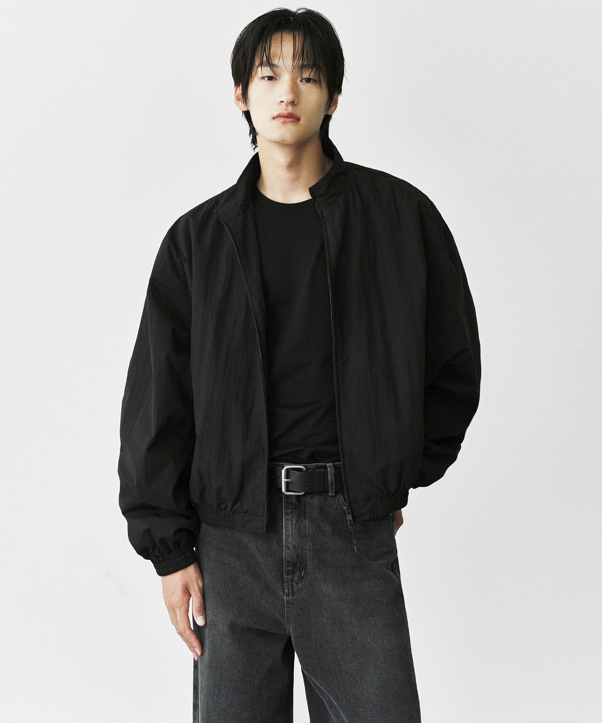 브랜디드(BRANDED) TRACK BOMBER JACKET [BLACK]