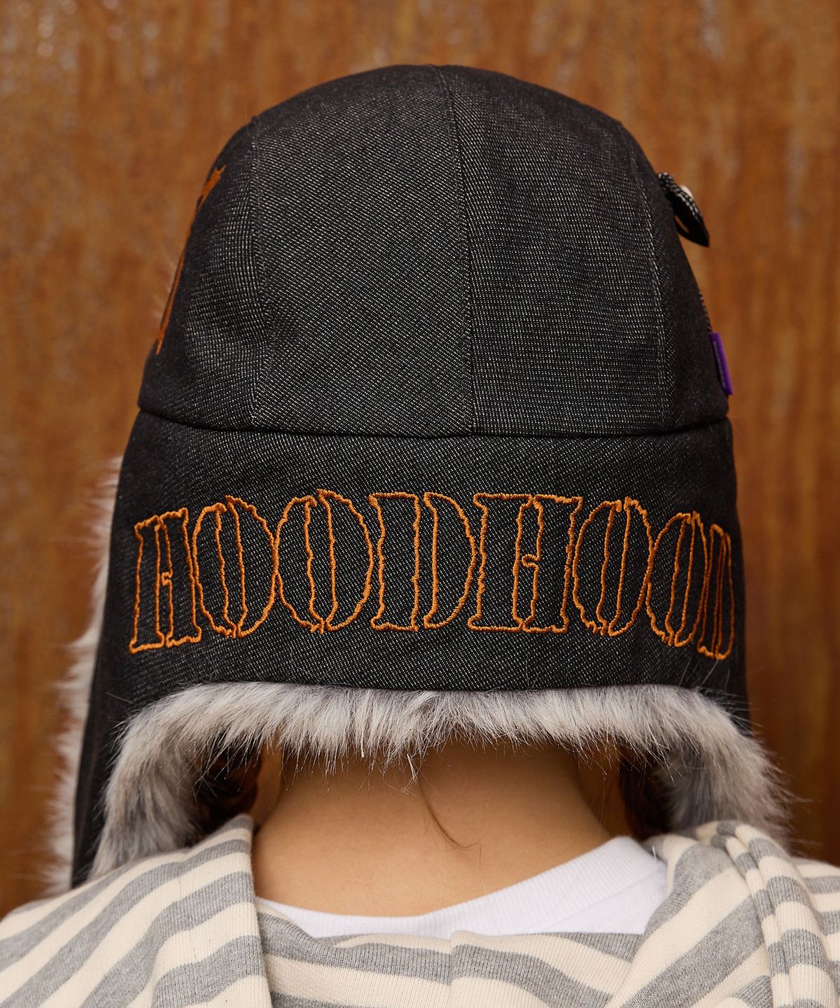 후드후드(HOODHOOD) HD 퍼 트루퍼 햇 데님 블랙