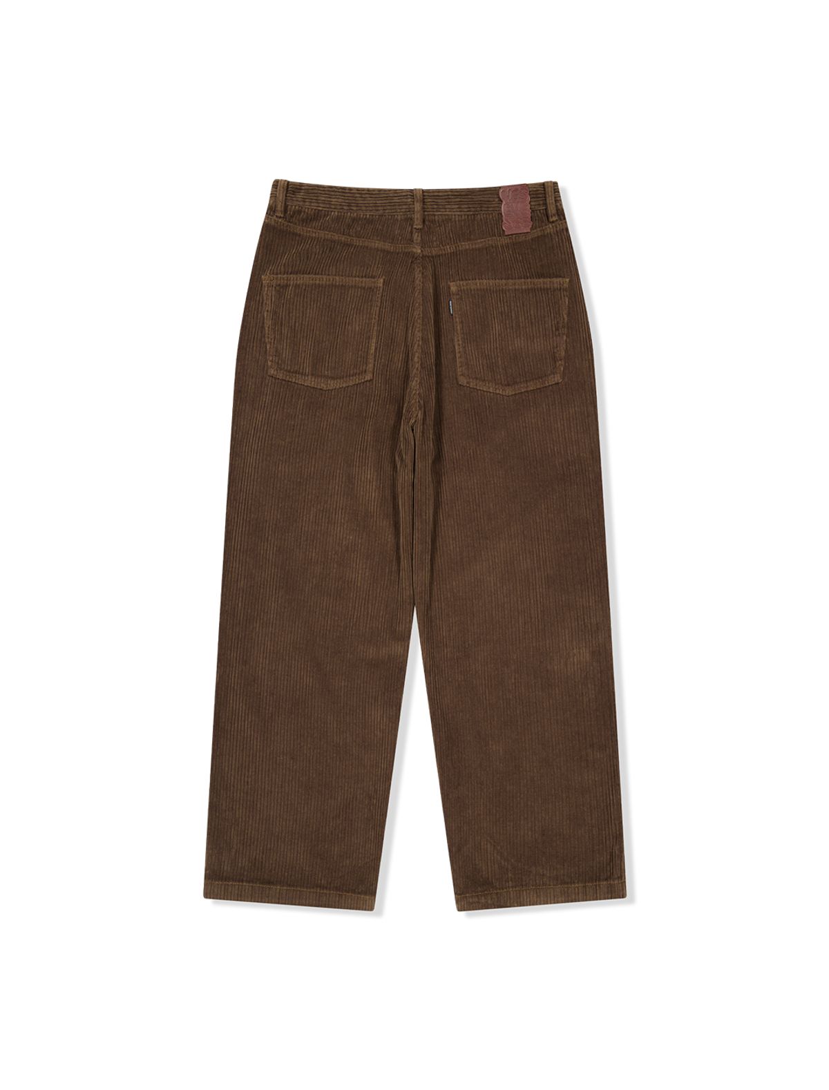 예스아이씨(YESEYESEE) Double Knee Corduroy Pants Dark Brown