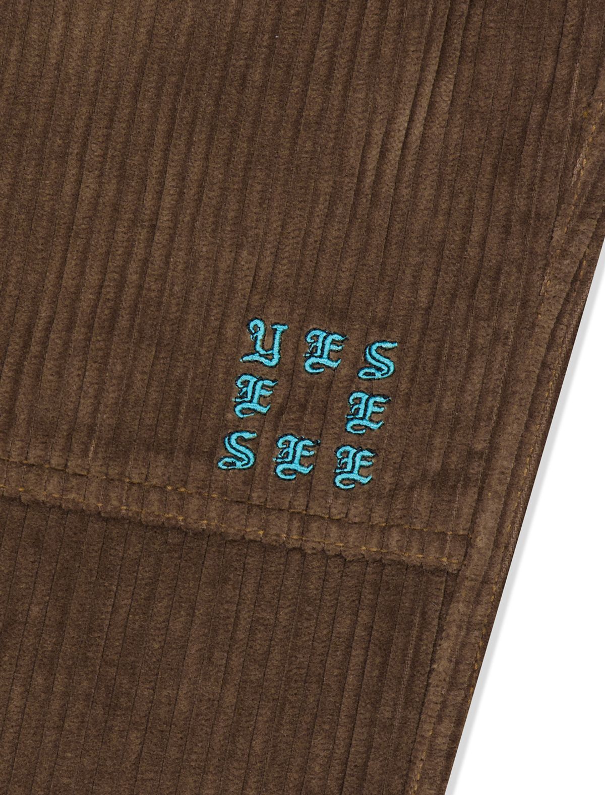 예스아이씨(YESEYESEE) Double Knee Corduroy Pants Dark Brown