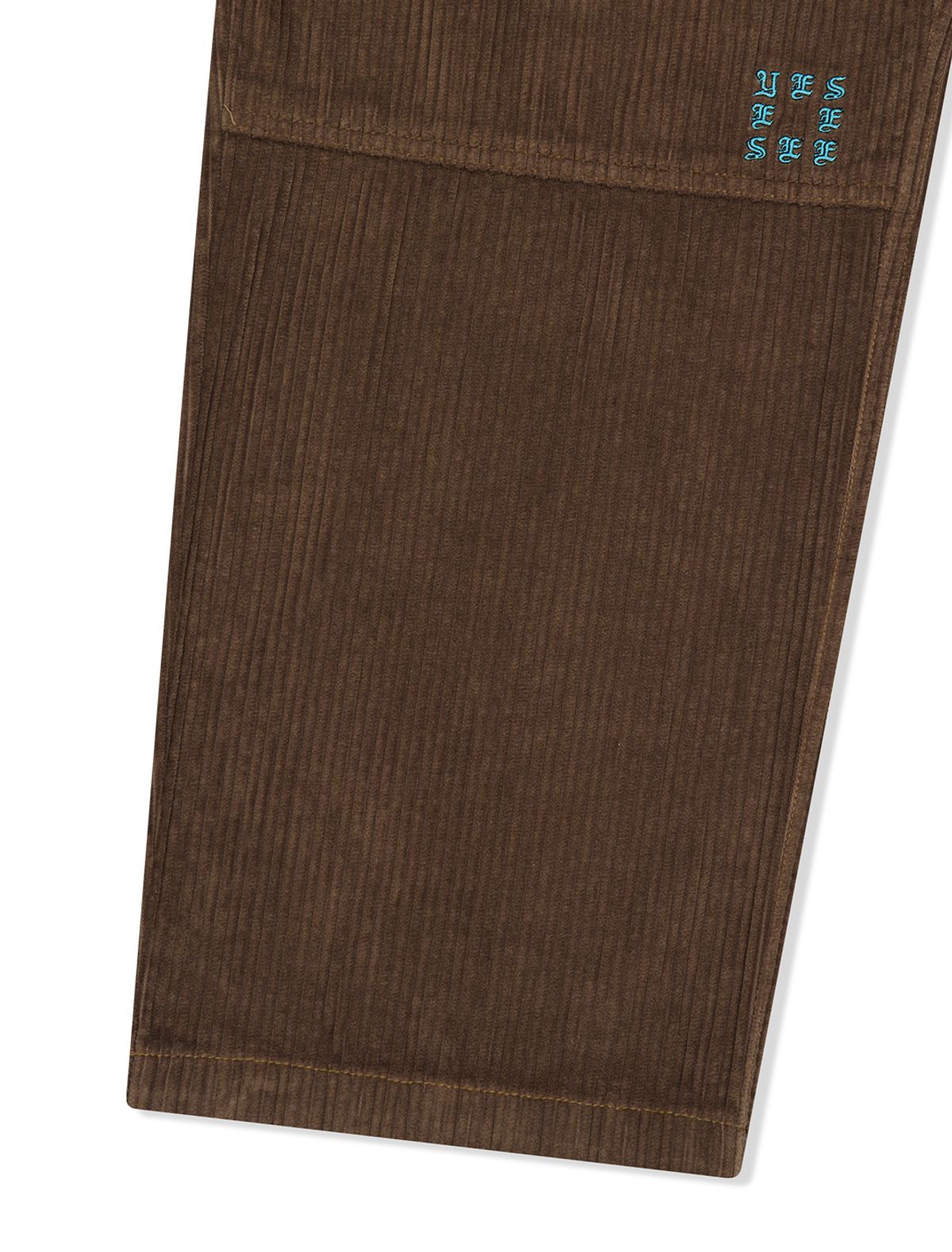 예스아이씨(YESEYESEE) Double Knee Corduroy Pants Dark Brown