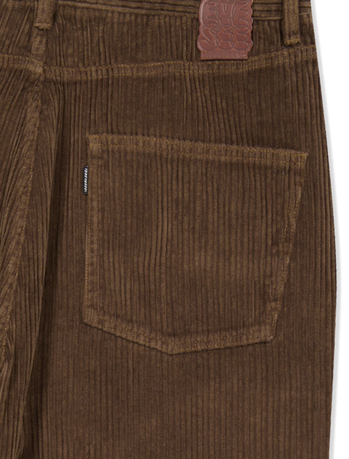 예스아이씨(YESEYESEE) Double Knee Corduroy Pants Dark Brown