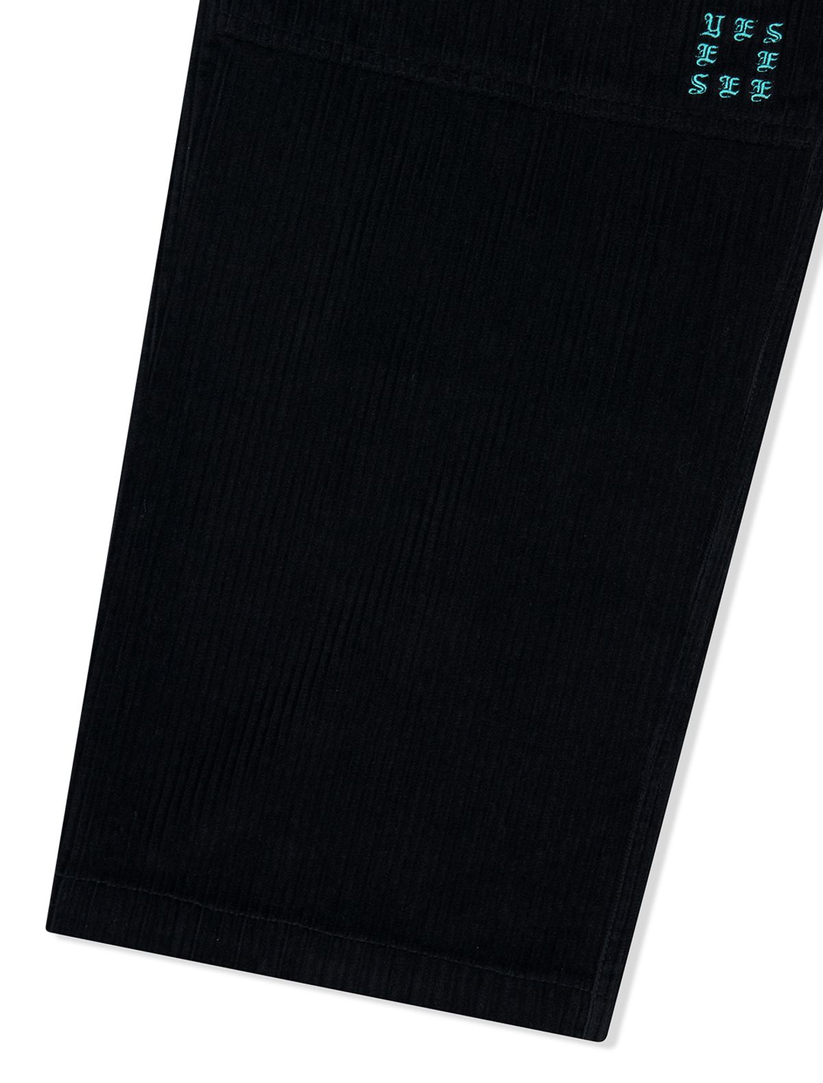 예스아이씨(YESEYESEE) Double Knee Corduroy Pants Black
