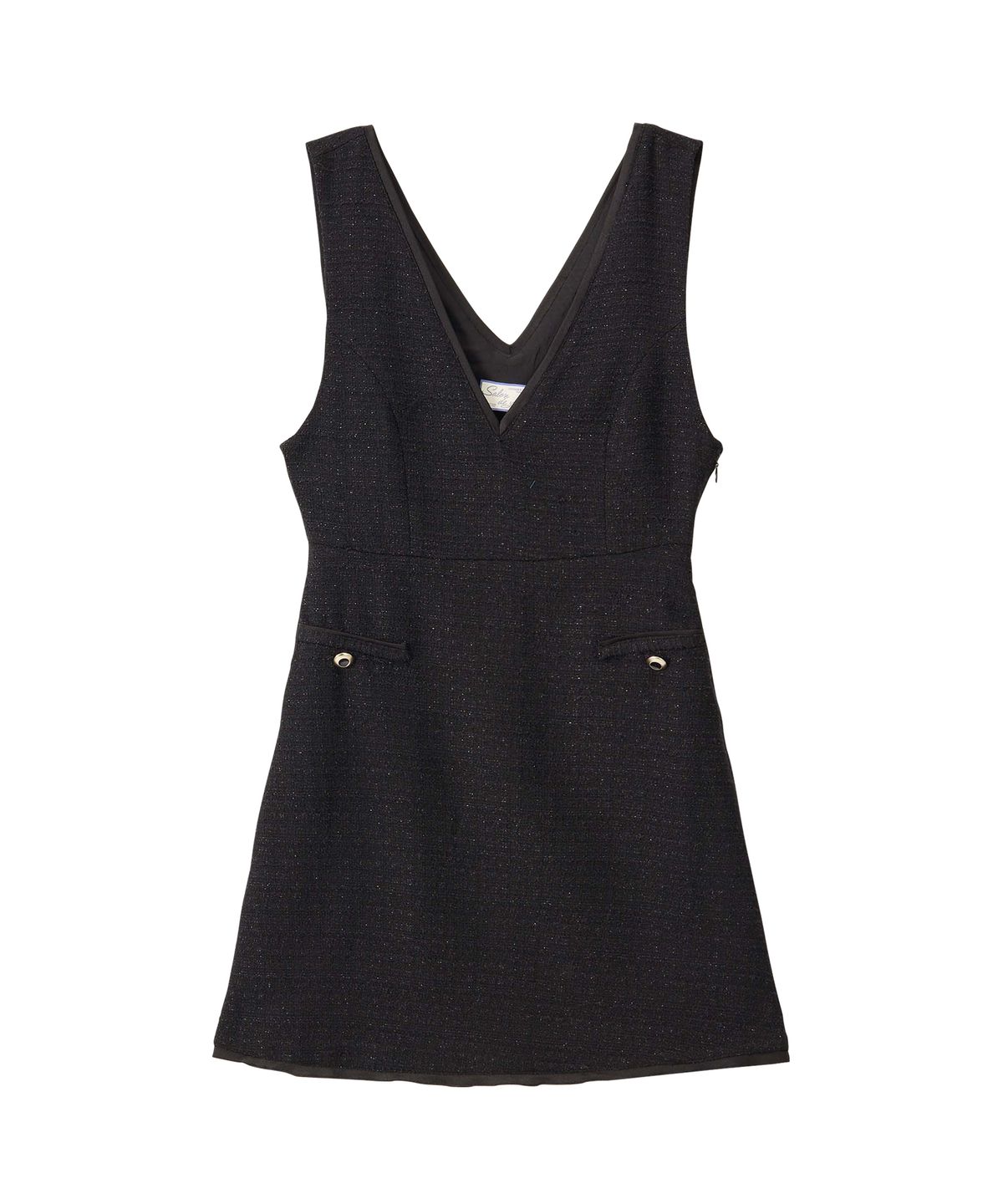 살롱 드 욘(SALON DE YOHN) Bella Tweed Mini Dress_ Black