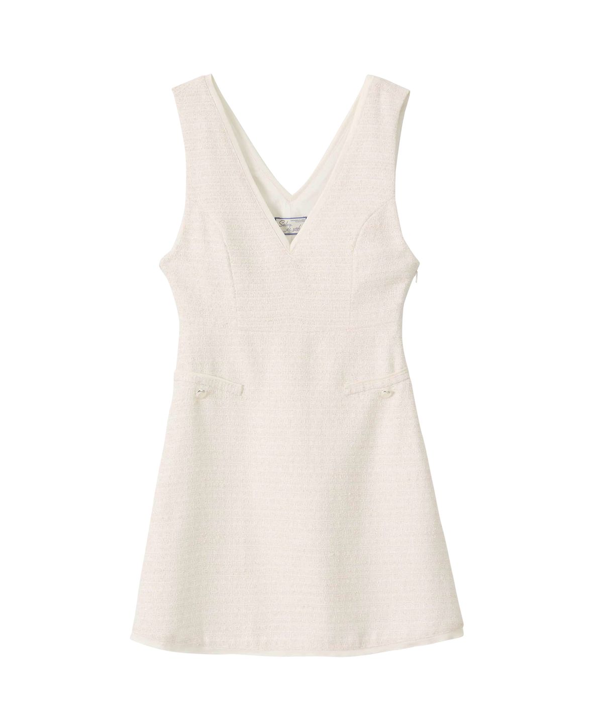 살롱 드 욘(SALON DE YOHN) Bella Tweed Mini Dress_ Ivory