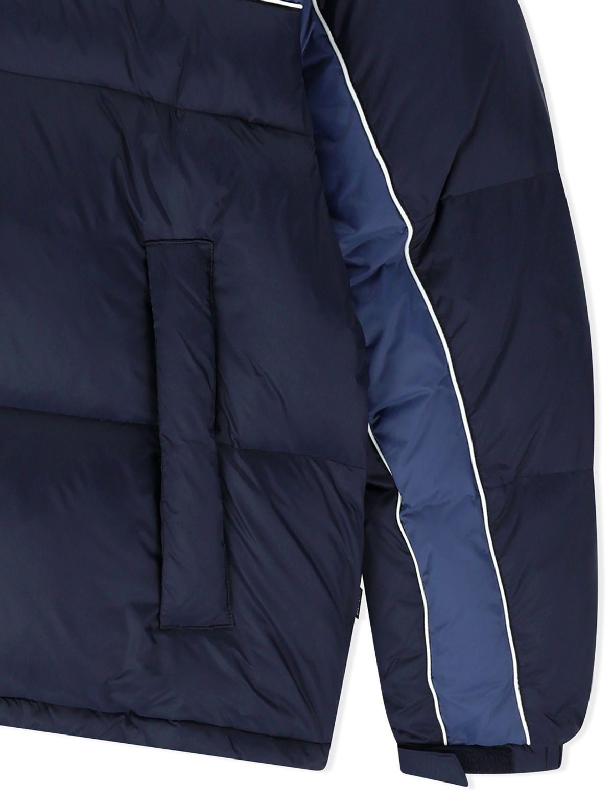 예스아이씨(YESEYESEE) Paneled Down Jacket Navy