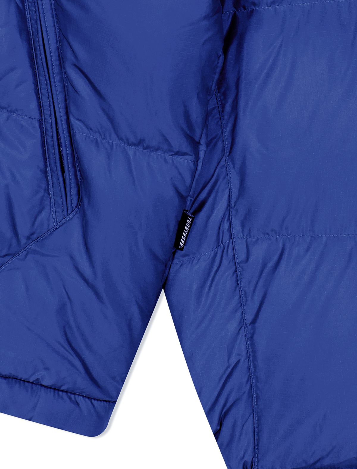 예스아이씨(YESEYESEE) Sign Logo Down Jacket Blue