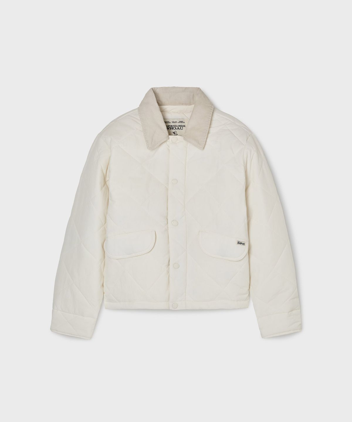 후아유(WHO.A.U) Detachable Collar Quilted Jacket(F) / WHJPG1112F