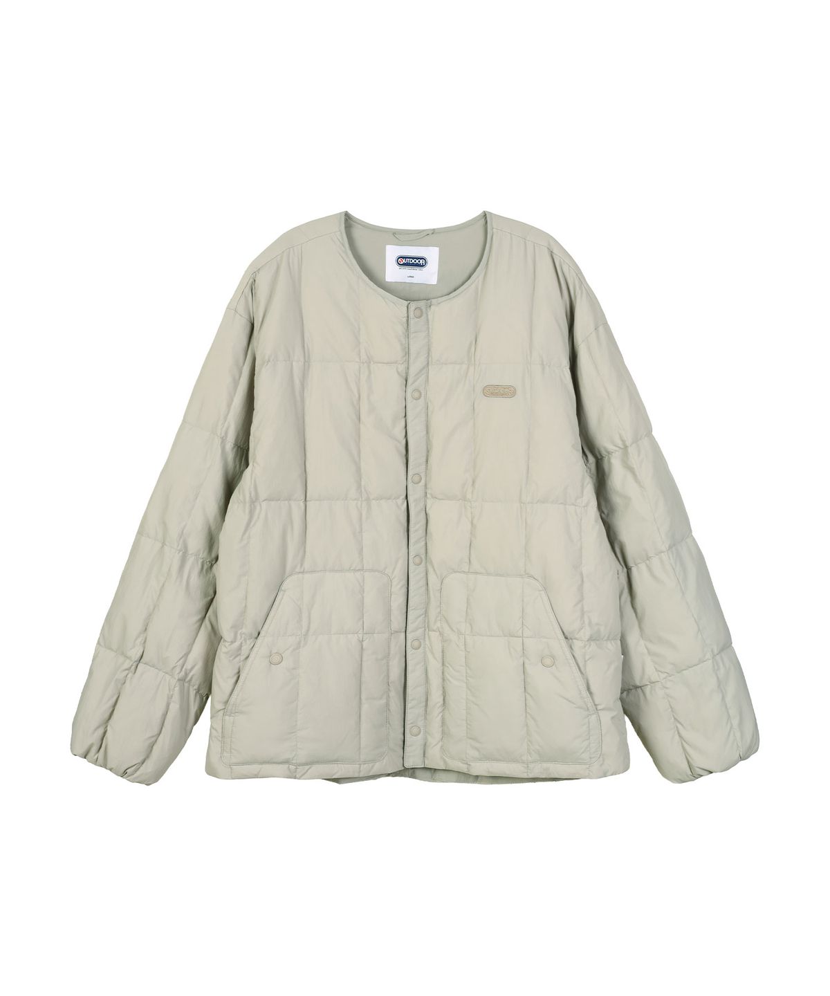 아웃도어 프로덕츠(OUTDOOR PRODUCTS) QUILTED LONG SLEEVE JACKET (BEIGE)