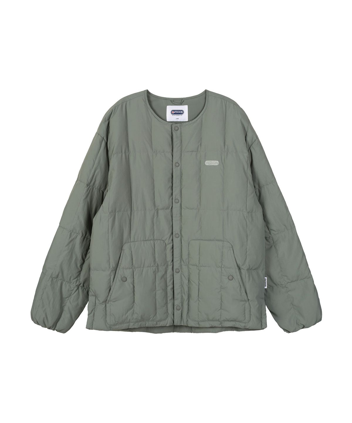 아웃도어 프로덕츠(OUTDOOR PRODUCTS) QUILTED LONG SLEEVE JACKET (LIGHT KHAKI)