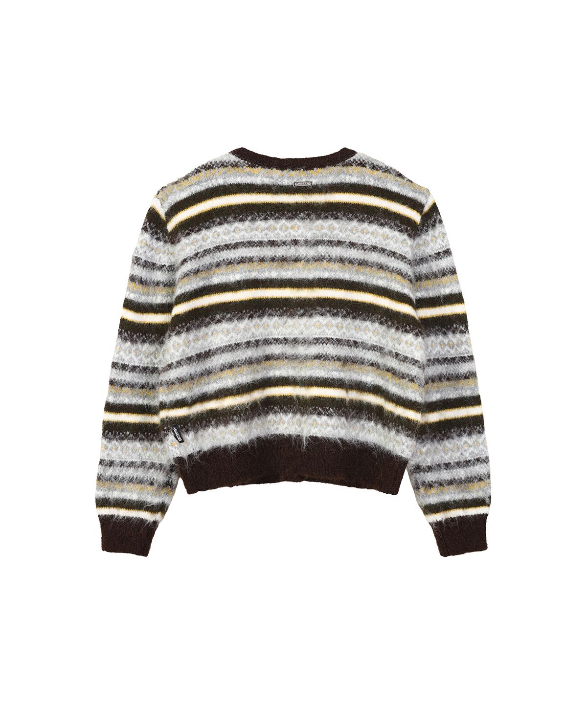 아웃도어 프로덕츠(OUTDOOR PRODUCTS) W STRIPE PATTERN CARDIGAN (BROWN)