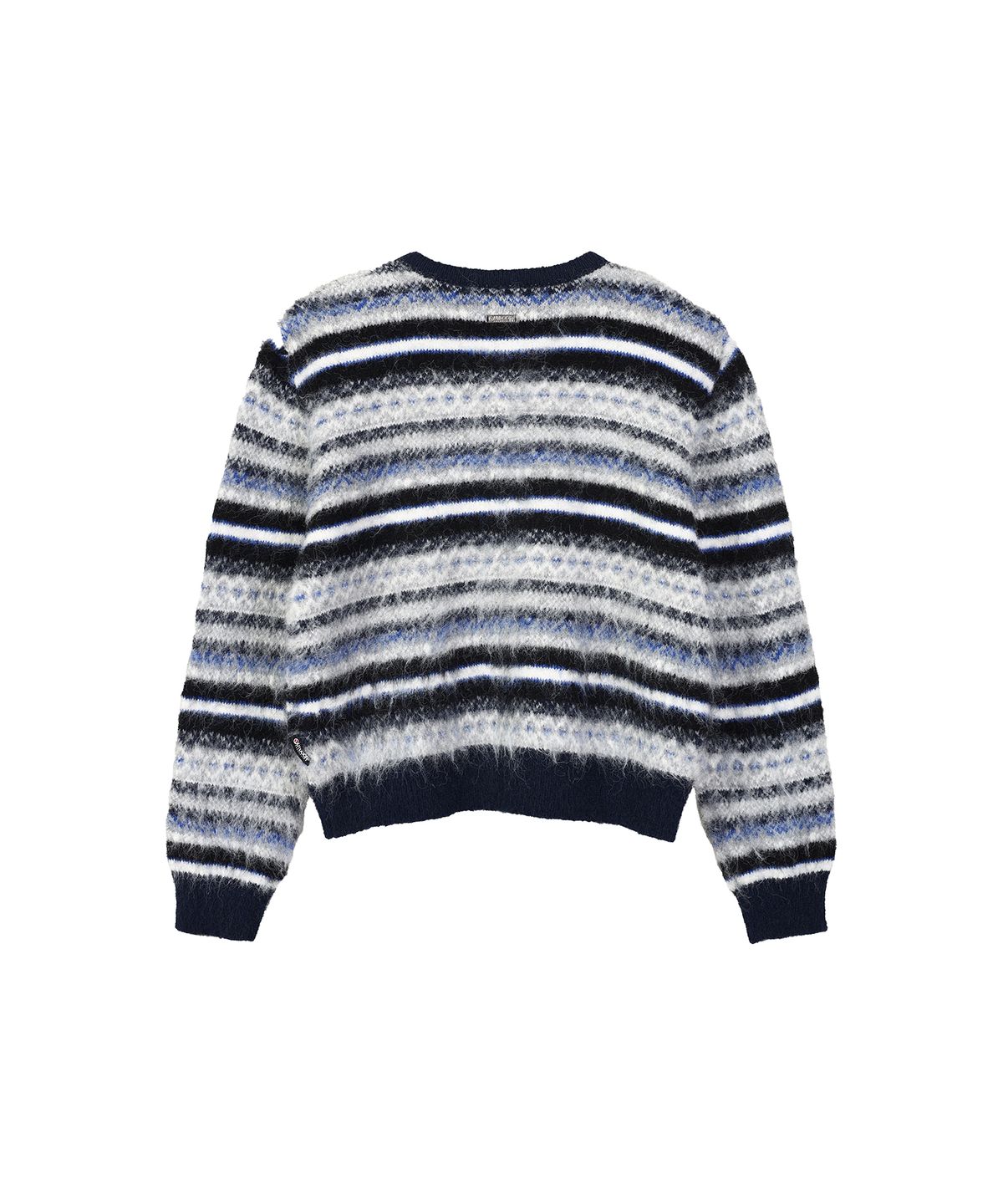 아웃도어 프로덕츠(OUTDOOR PRODUCTS) W STRIPE PATTERN CARDIGAN (NAVY)