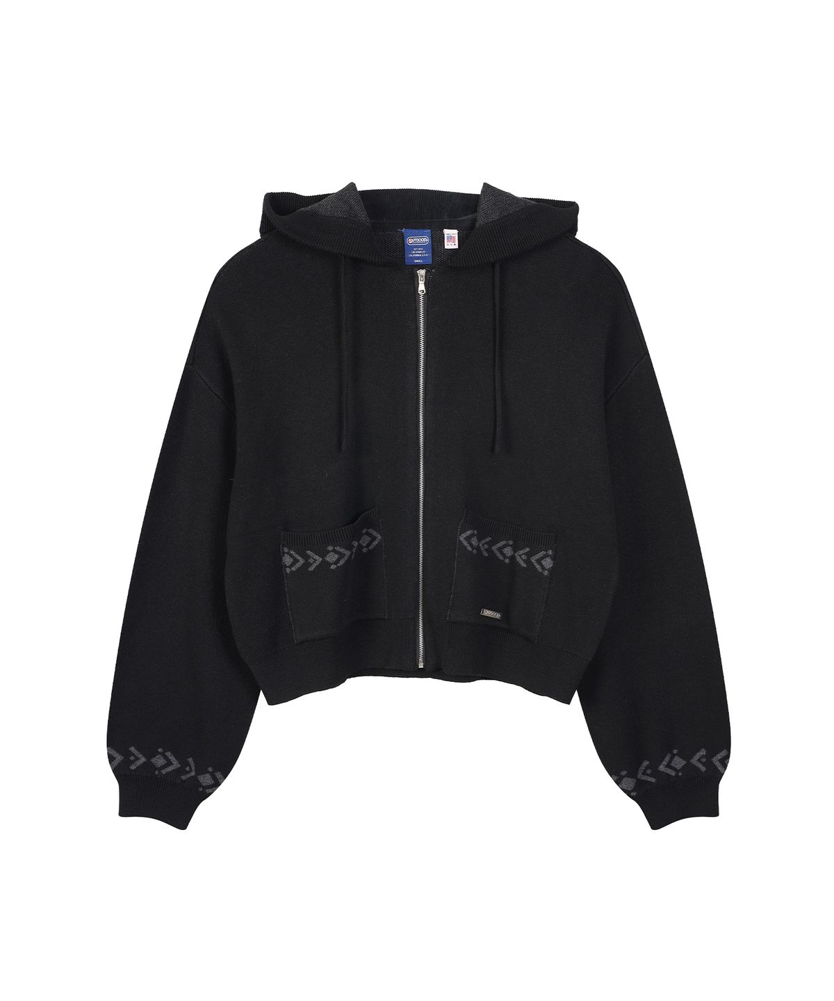 아웃도어 프로덕츠(OUTDOOR PRODUCTS) W NAVAJO KNIT HOOD ZIP UP (BLACK)