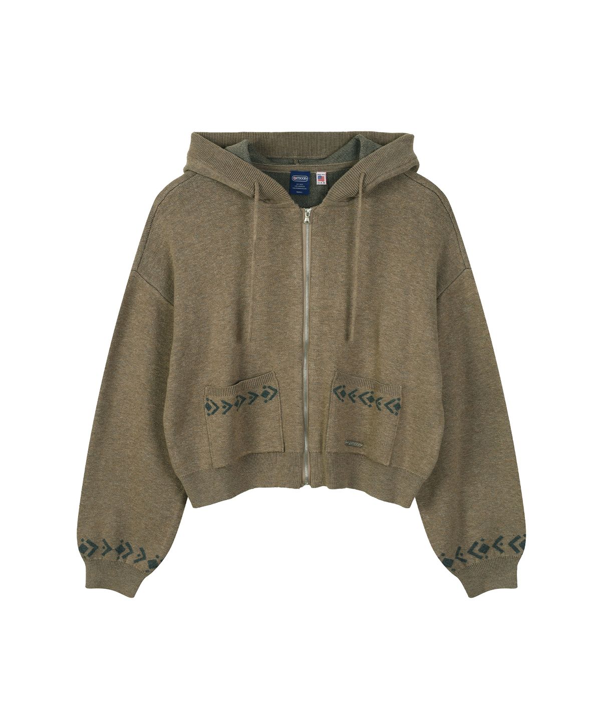 아웃도어 프로덕츠(OUTDOOR PRODUCTS) W NAVAJO KNIT HOOD ZIP UP (BEIGE)