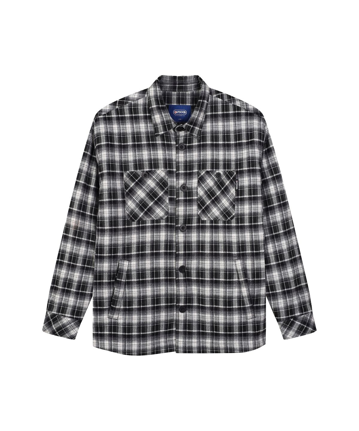 아웃도어 프로덕츠(OUTDOOR PRODUCTS) CHECK PADDED SHIRT (BLACK)