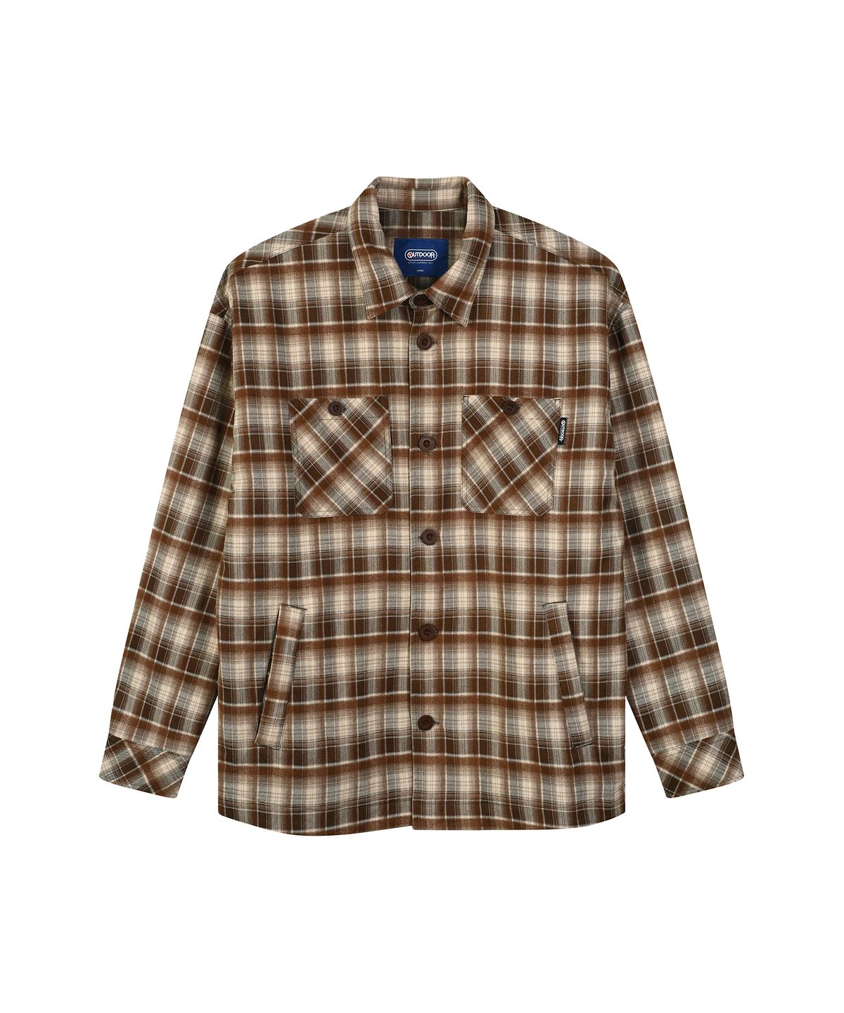 아웃도어 프로덕츠(OUTDOOR PRODUCTS) CHECK PADDED SHIRT (BROWN)