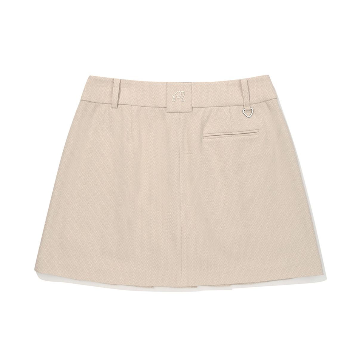 말본 골프(MALBON GOLF) 울 라이크 플리츠 스커트 BEIGE (WOMAN)