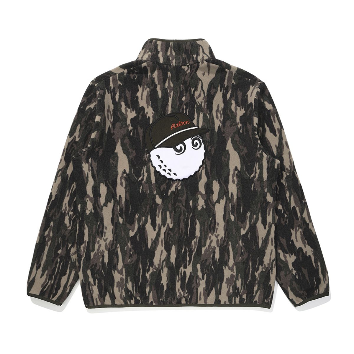 말본 골프(MALBON GOLF) 등판 버킷 포인트 플리스 티셔츠 KHAKI (MAN)