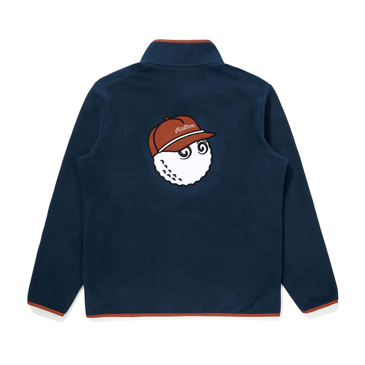 말본 골프(MALBON GOLF) 등판 버킷 포인트 플리스 티셔츠 DARK NAVY (MAN)
