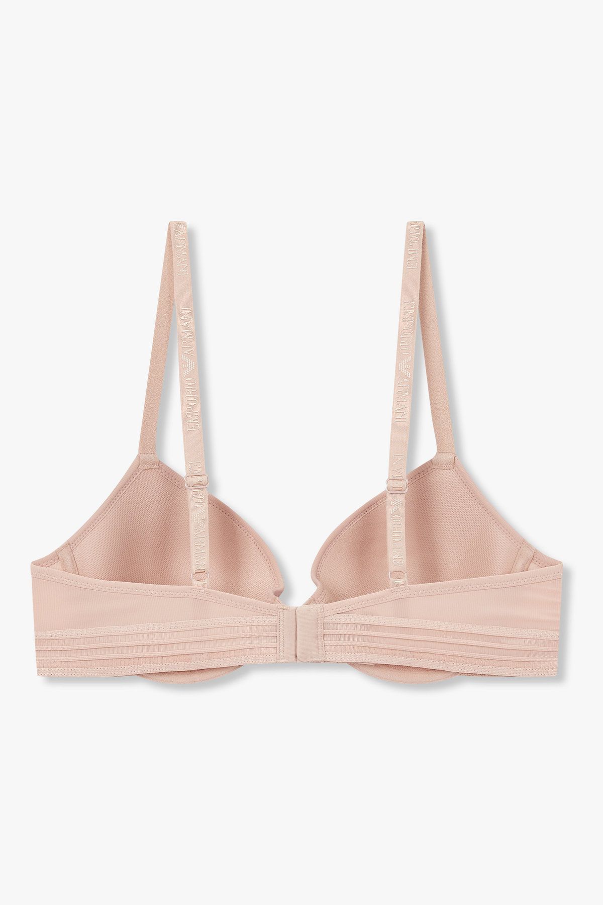 엠포리오 아르마니 언더웨어(EMPORIO ARMANI UNDERWEAR) 여성 스트라이프 밴딩 리브드 컨투어 브라_피치 0825384519