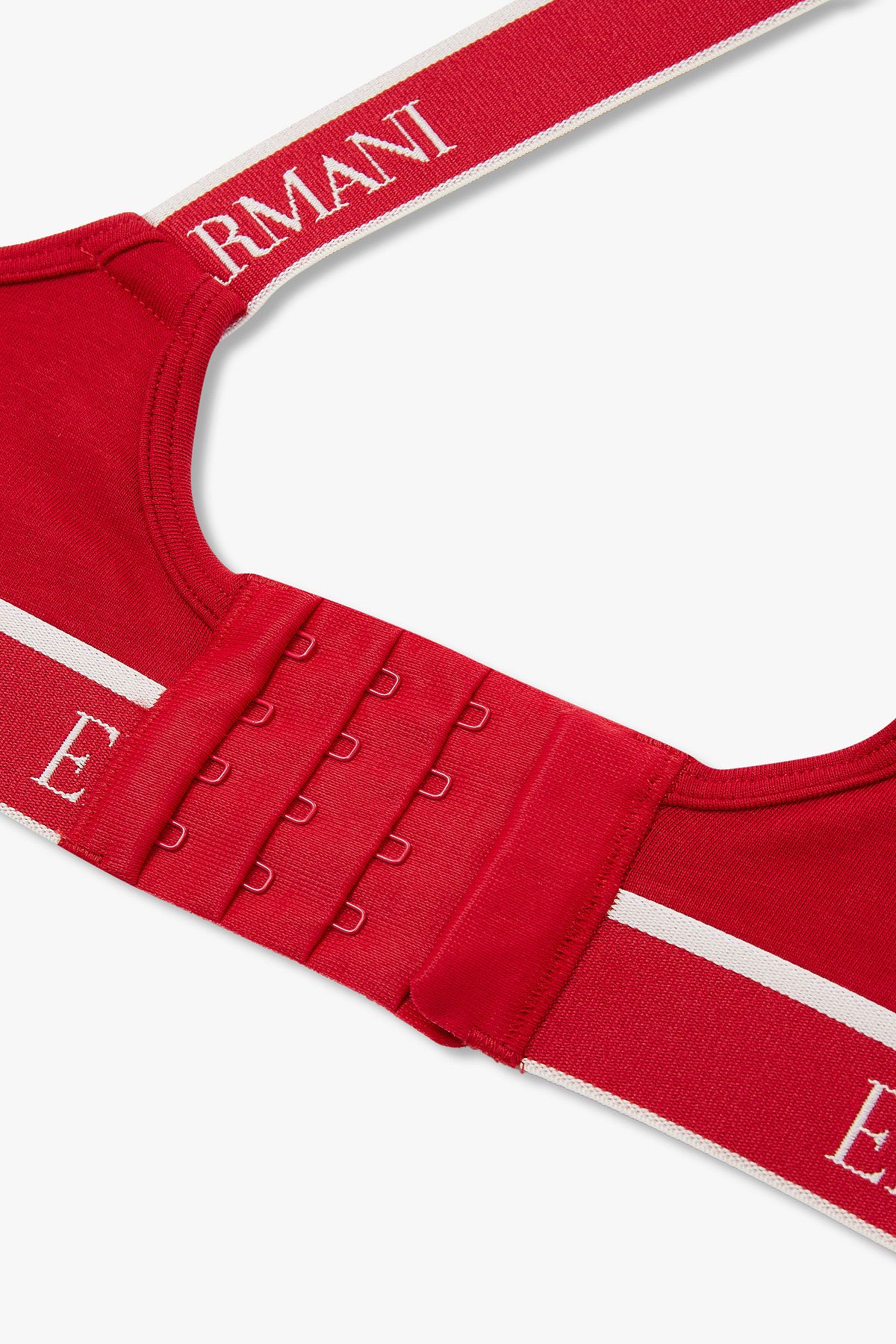 엠포리오 아르마니 언더웨어(EMPORIO ARMANI UNDERWEAR) 여성 크로스 스트랩 패디드 브라렛 브라_레드 0825381548