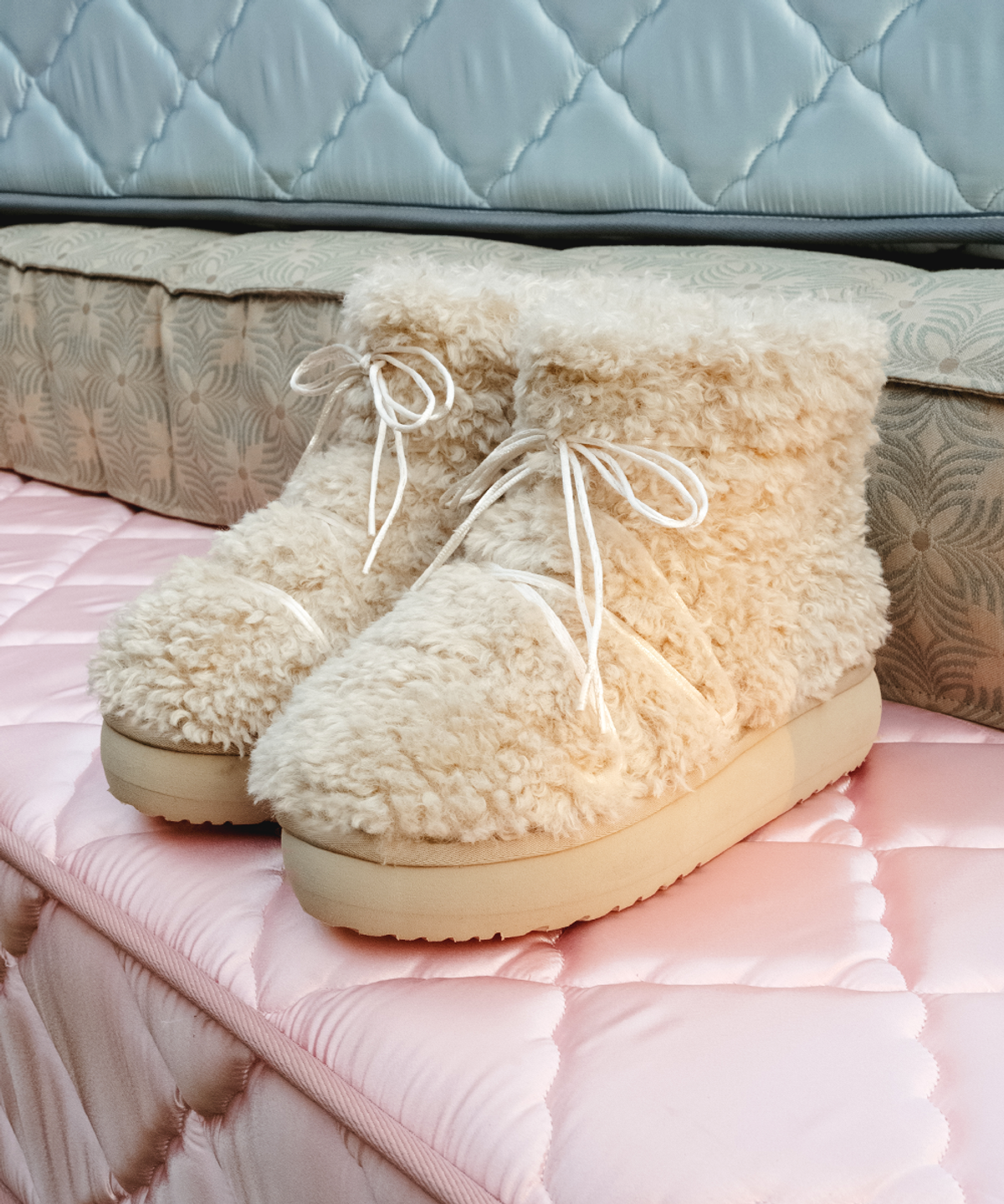 락피쉬웨더웨어(ROCKFISH WEATHERWEAR) CURLY FUR BOOTS SHORT - 5 colors