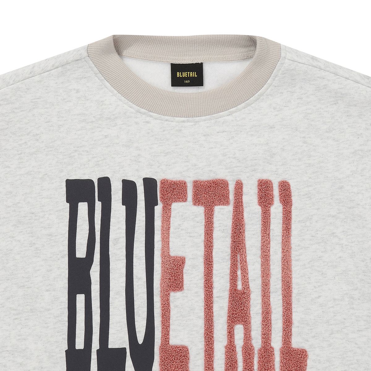 블루테일(BLUETAIL) AZH4TS01LG 라운드 슬릿 라이트그레이 맨투맨