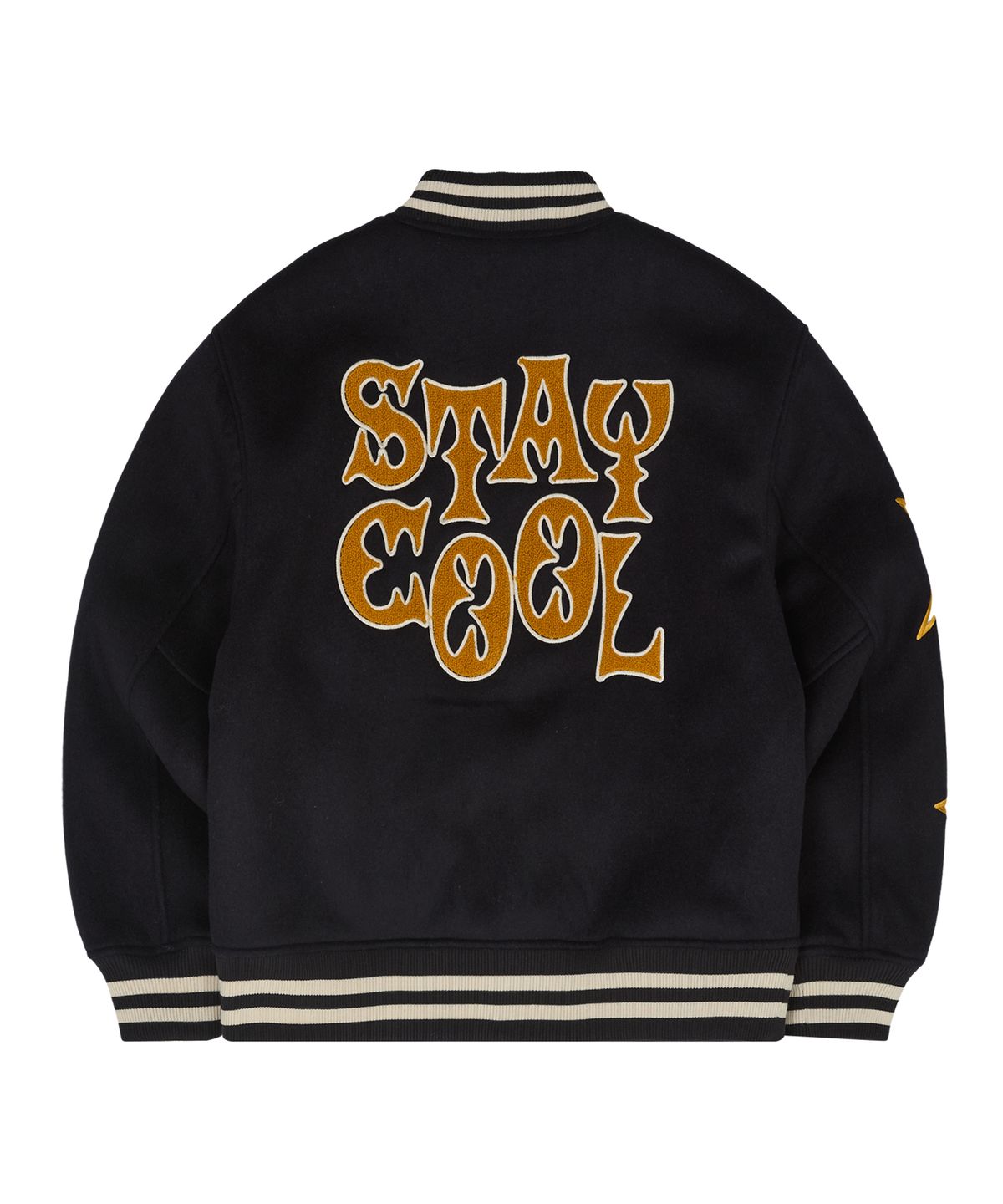 후드후드(HOODHOOD) STAY COOL 바시티 자켓 네이비
