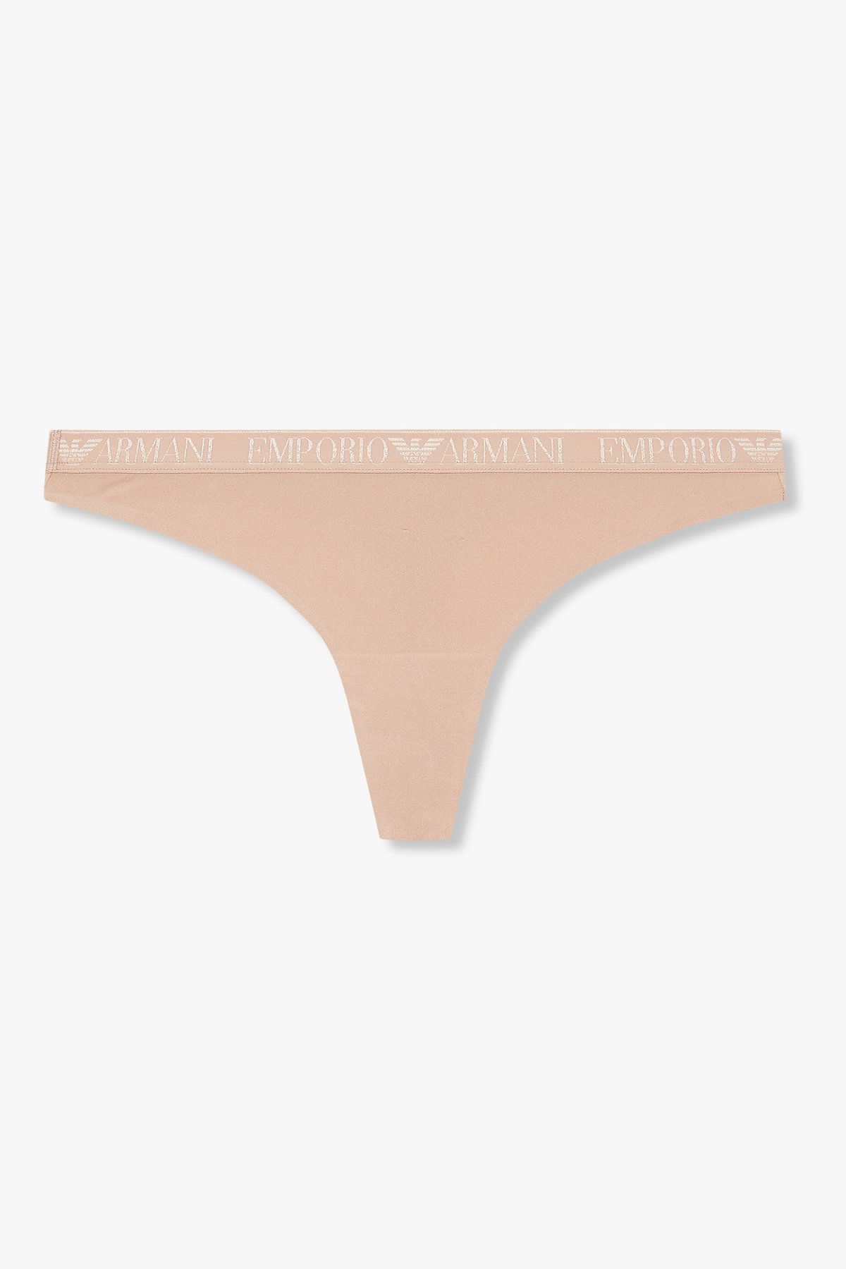 엠포리오 아르마니 언더웨어(EMPORIO ARMANI UNDERWEAR) 여성 샤이닝 로고 밴딩 티팬티_스킨 0825310509