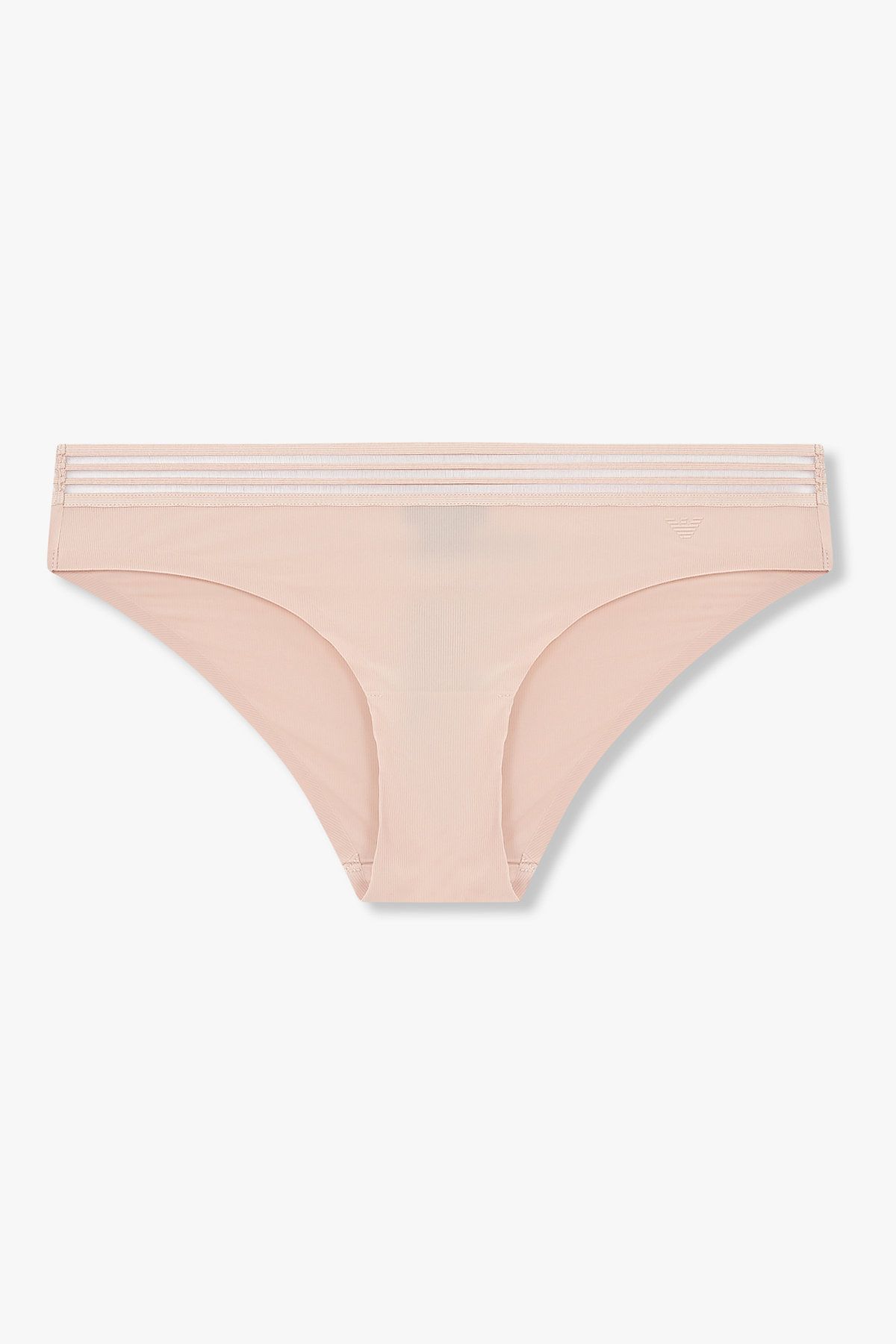 엠포리오 아르마니 언더웨어(EMPORIO ARMANI UNDERWEAR) 여성 메쉬 밴딩 리브드 브리프_피치 0825311519