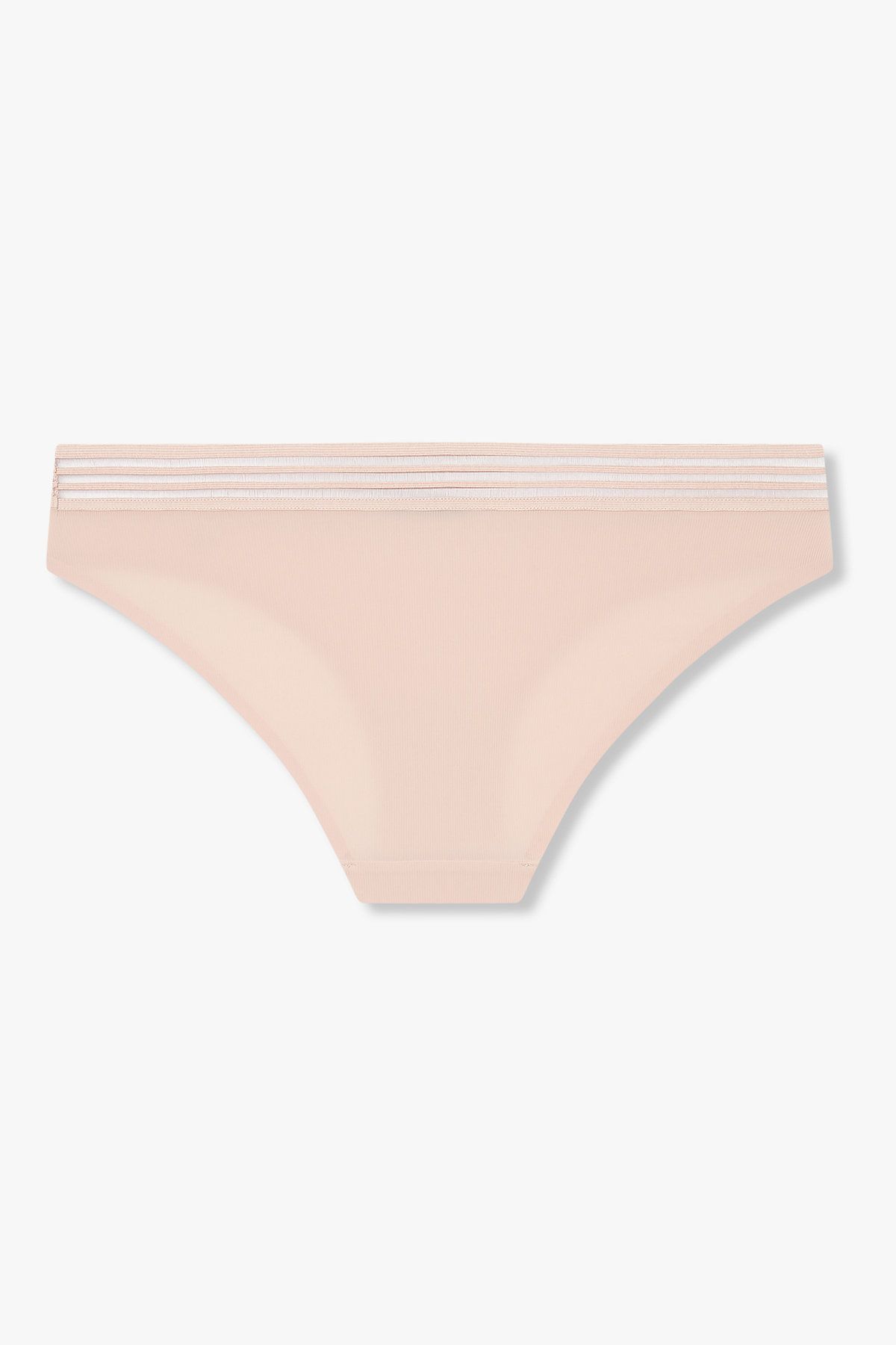 엠포리오 아르마니 언더웨어(EMPORIO ARMANI UNDERWEAR) 여성 메쉬 밴딩 리브드 브리프_피치 0825311519