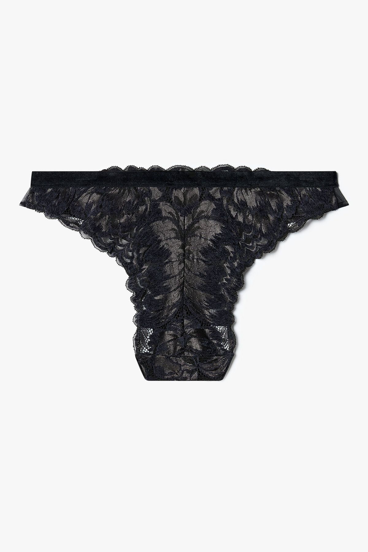엠포리오 아르마니 언더웨어(EMPORIO ARMANI UNDERWEAR) 여성 벨루어 패치 자카드 브리프_블랙 0825311530