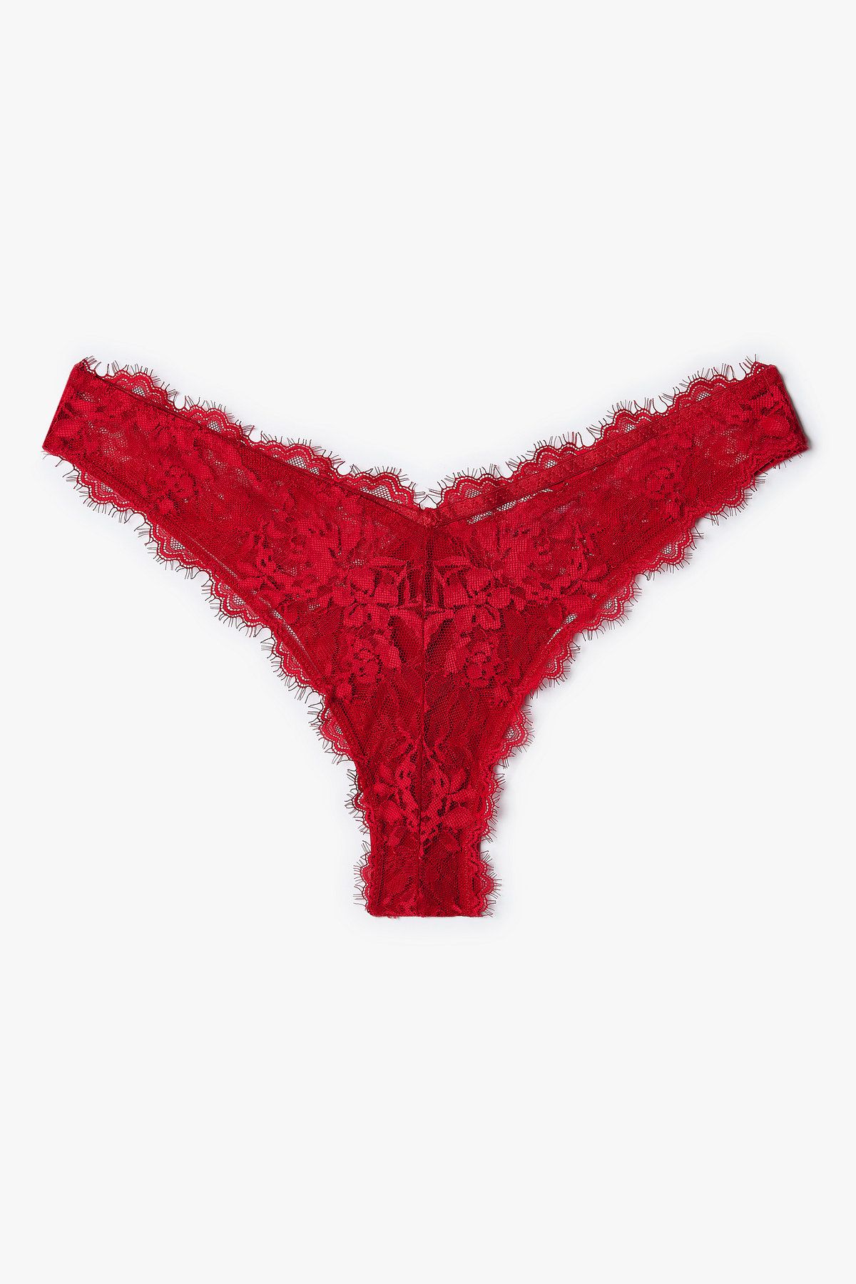엠포리오 아르마니 언더웨어(EMPORIO ARMANI UNDERWEAR) 여성 플라워 자수 브라질리언 브리프_레드 0825311516