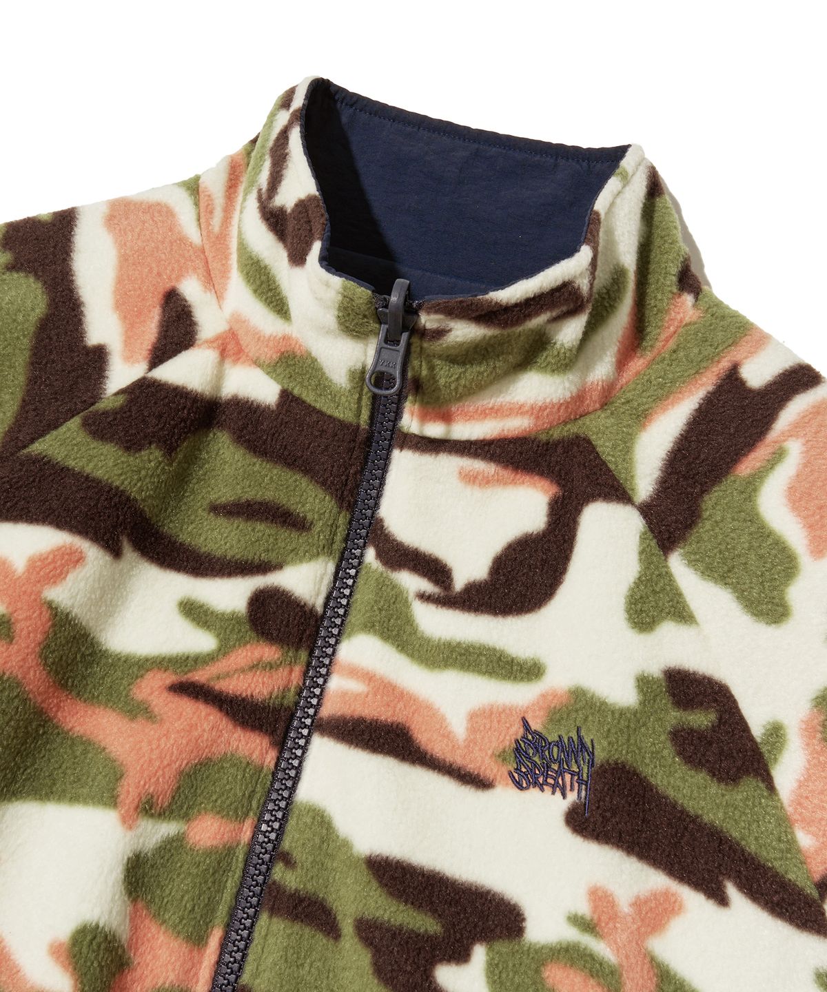 브라운브레스 키즈(BROWNBREATH KIDS) KIDS CAMO REVERSIBLE FLEECE JACKET - KHAKI