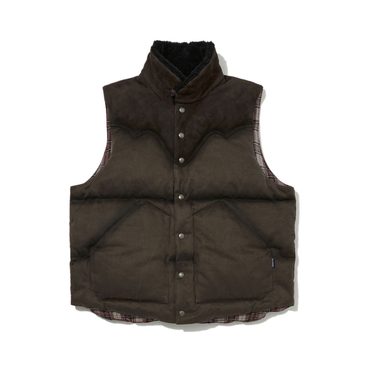 펜필드(PENFIELD) [TRAILWEAR] 50TH ANNIV. 포우 스웨이드 락울 다운 베스트 브라운_FR4WD70U