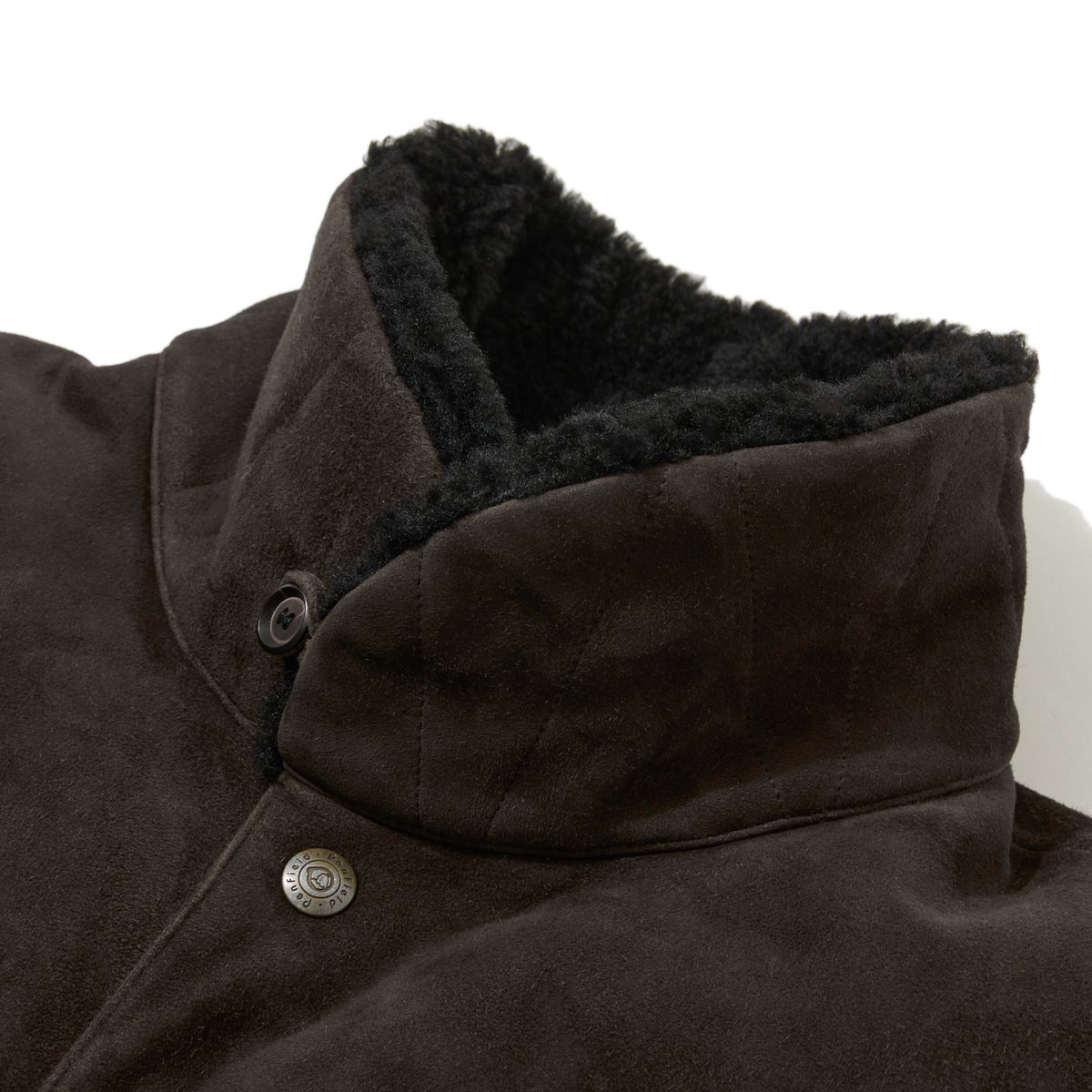 펜필드(PENFIELD) [TRAILWEAR] 50TH ANNIV. 포우 스웨이드 락울 다운 베스트 브라운_FR4WD70U
