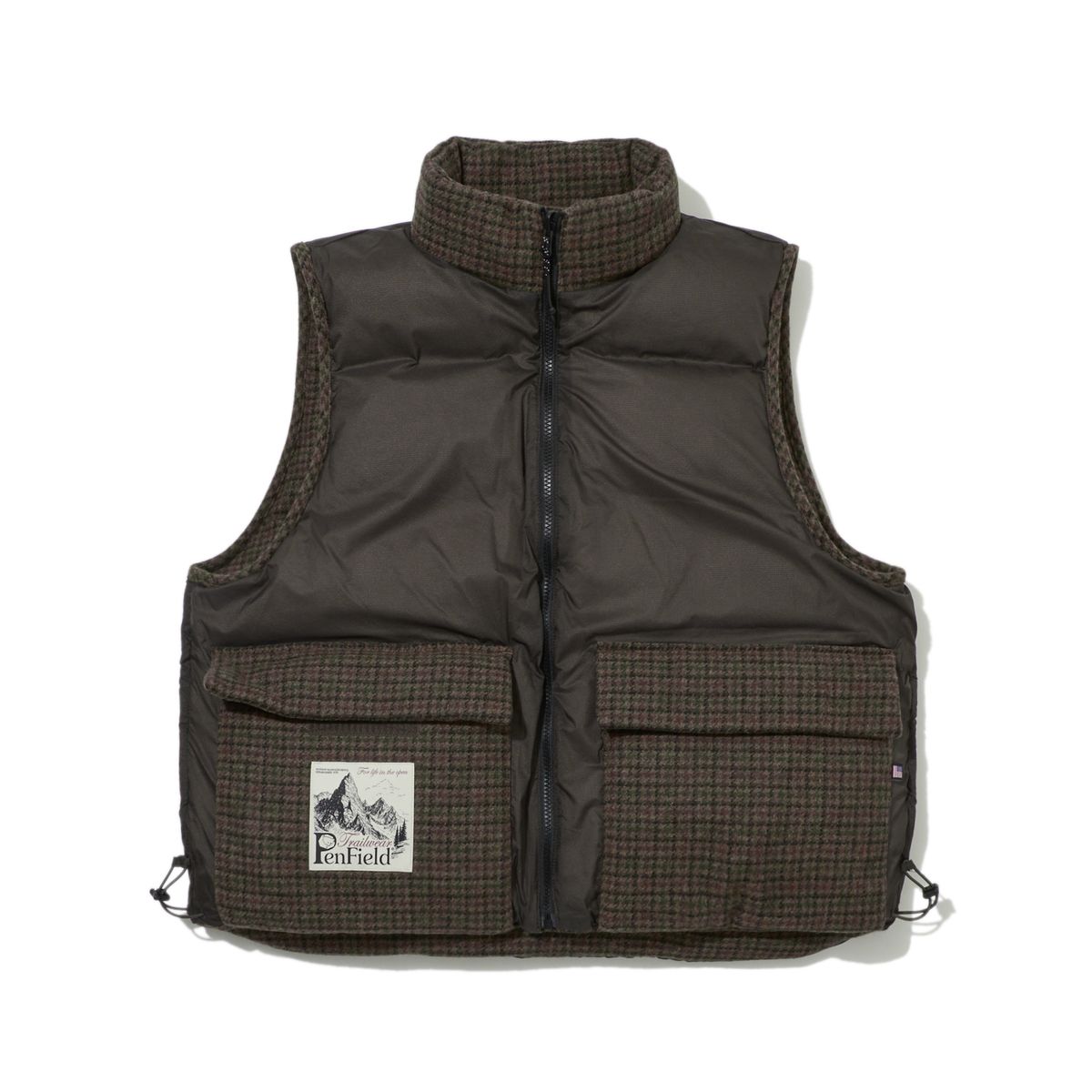 펜필드(PENFIELD) [TRAILWEAR] 하운드투스 아웃백 다운 베스트 브라운_FR4WD709