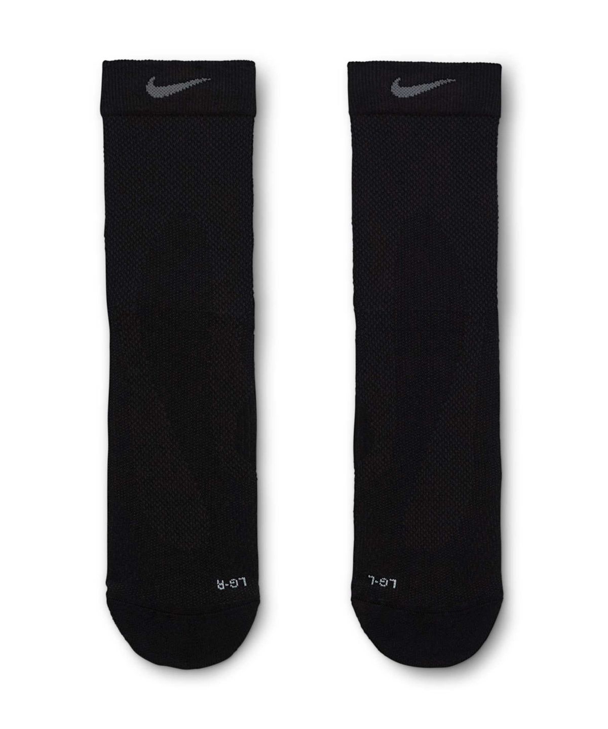 나이키(NIKE) 러닝 라이트웨이트 마이크로 크루 삭스(1켤레) - 블랙:퓨어 플래티넘:다크 스모크 그레이:스모크 그레이 / IB6114-010