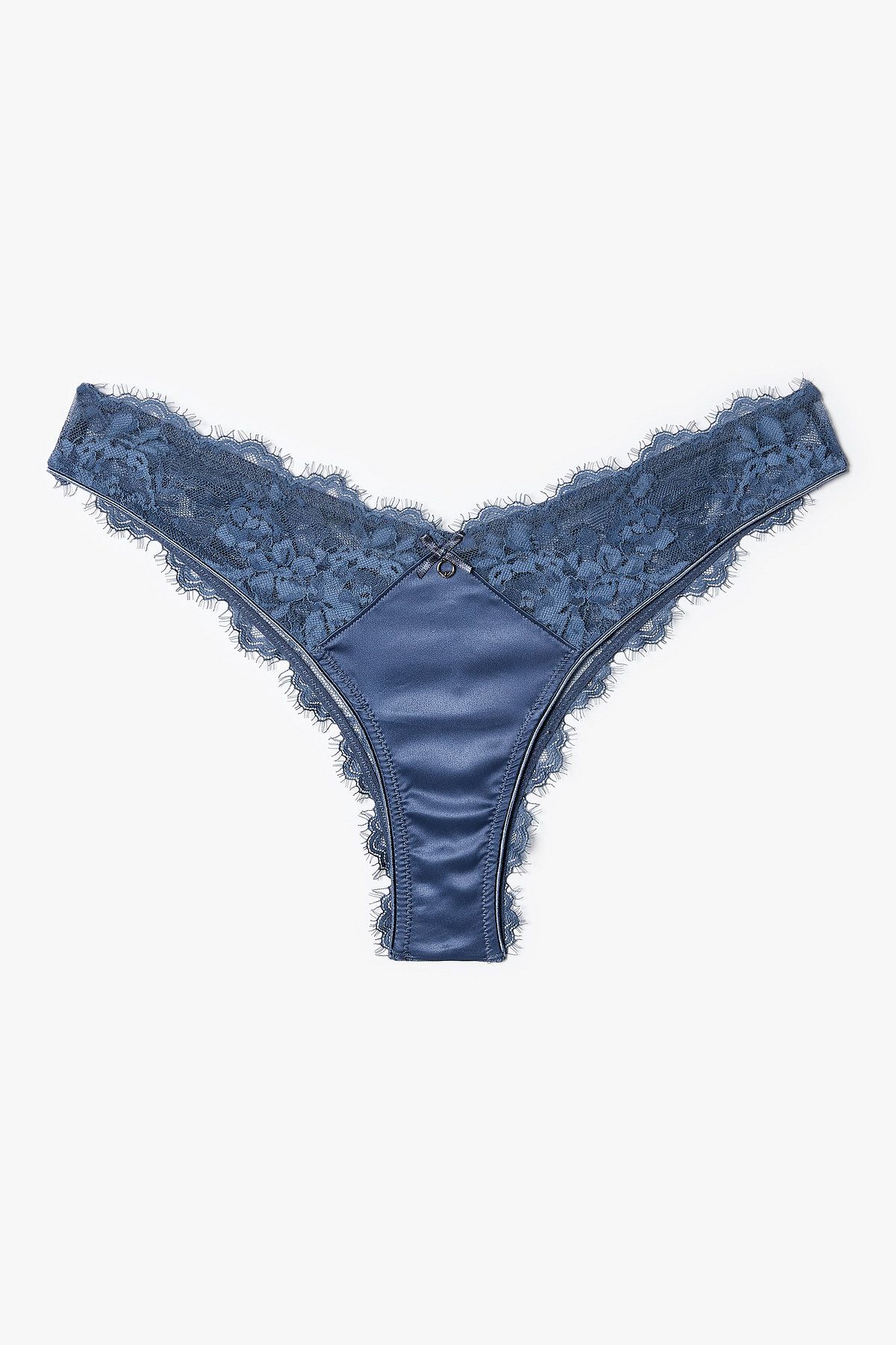 엠포리오 아르마니 언더웨어(EMPORIO ARMANI UNDERWEAR) 여성 플라워 자수 브라질리언 브리프_인디고 0825311517