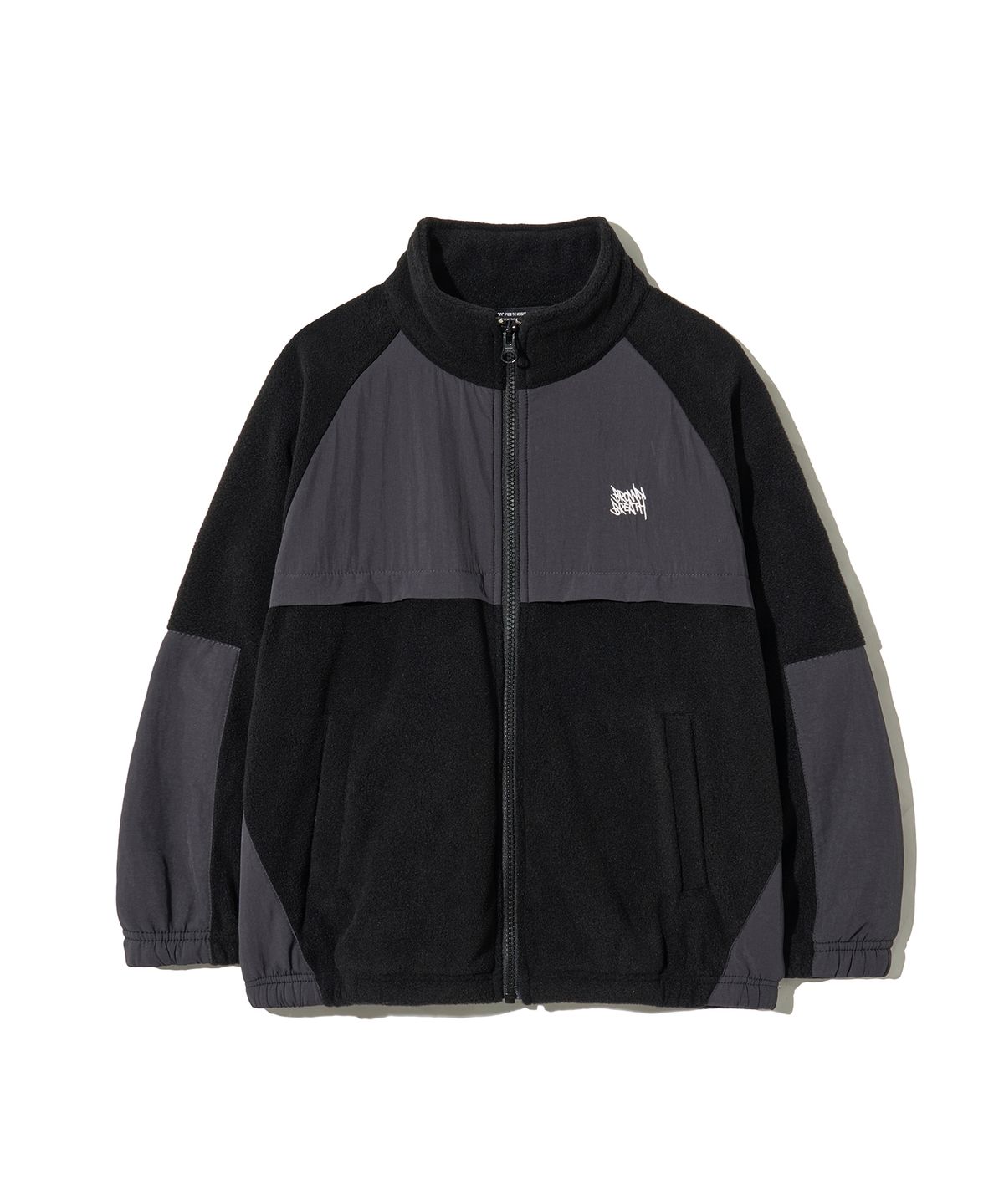 브라운브레스 키즈(BROWNBREATH KIDS) KIDS POLAR FLEECE ZIP UP - BLACK