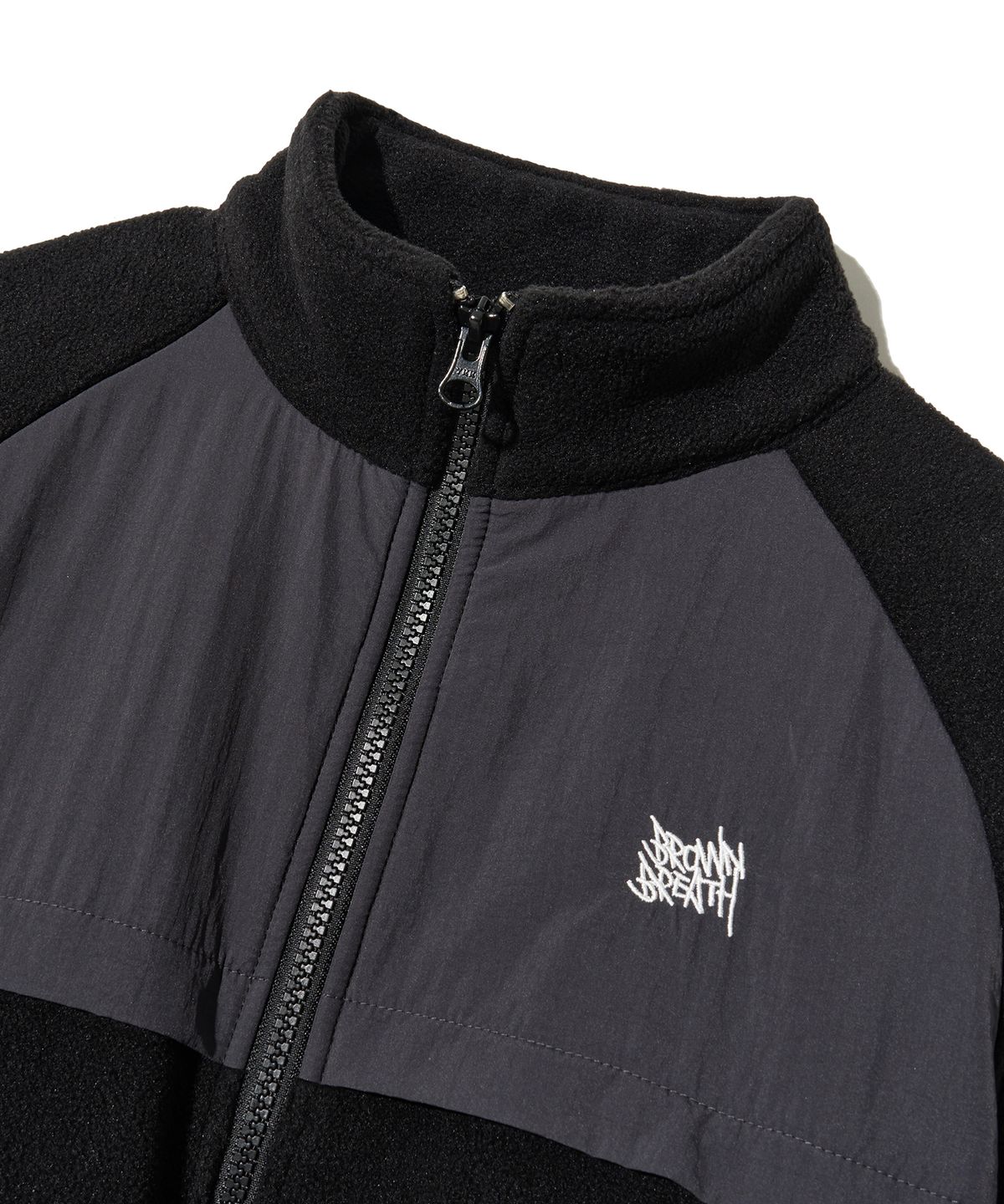 브라운브레스 키즈(BROWNBREATH KIDS) KIDS POLAR FLEECE ZIP UP - BLACK