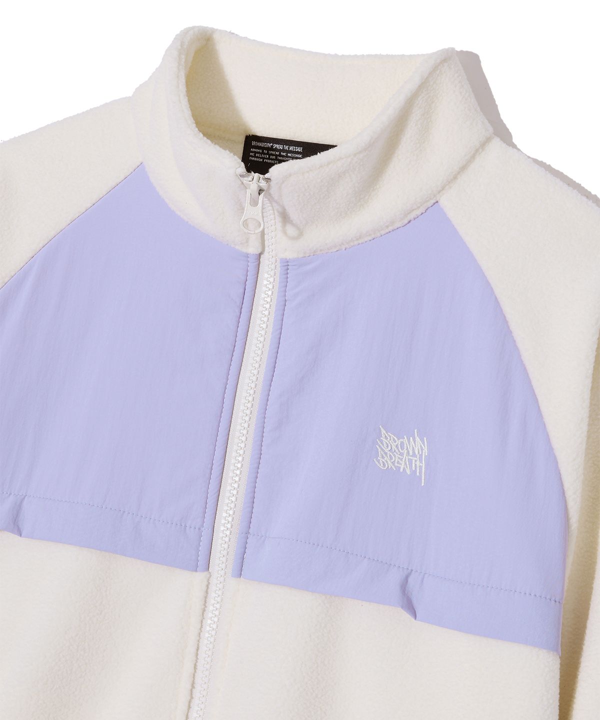 브라운브레스 키즈(BROWNBREATH KIDS) KIDS POLAR FLEECE ZIP UP - IVORY