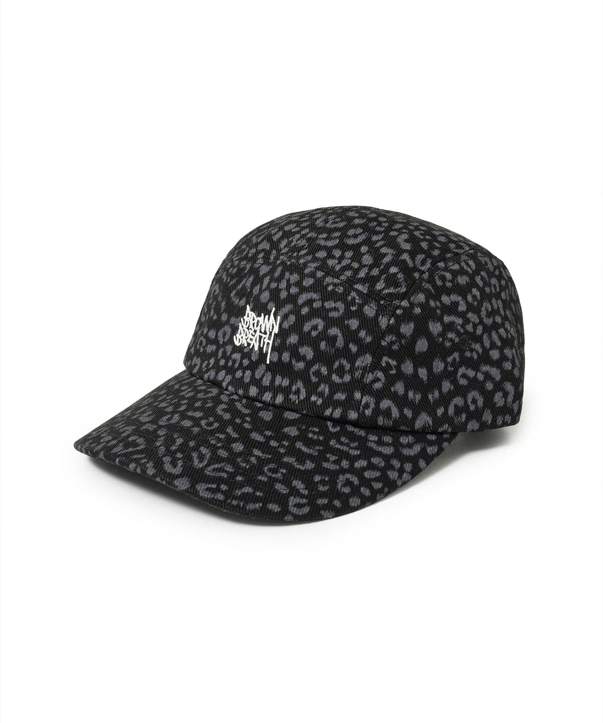 브라운브레스 키즈(BROWNBREATH KIDS) KIDS TAG LEOPARD CAMP CAP - BLACK