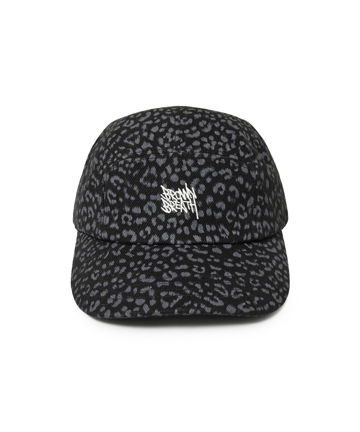 브라운브레스 키즈(BROWNBREATH KIDS) KIDS TAG LEOPARD CAMP CAP - BLACK