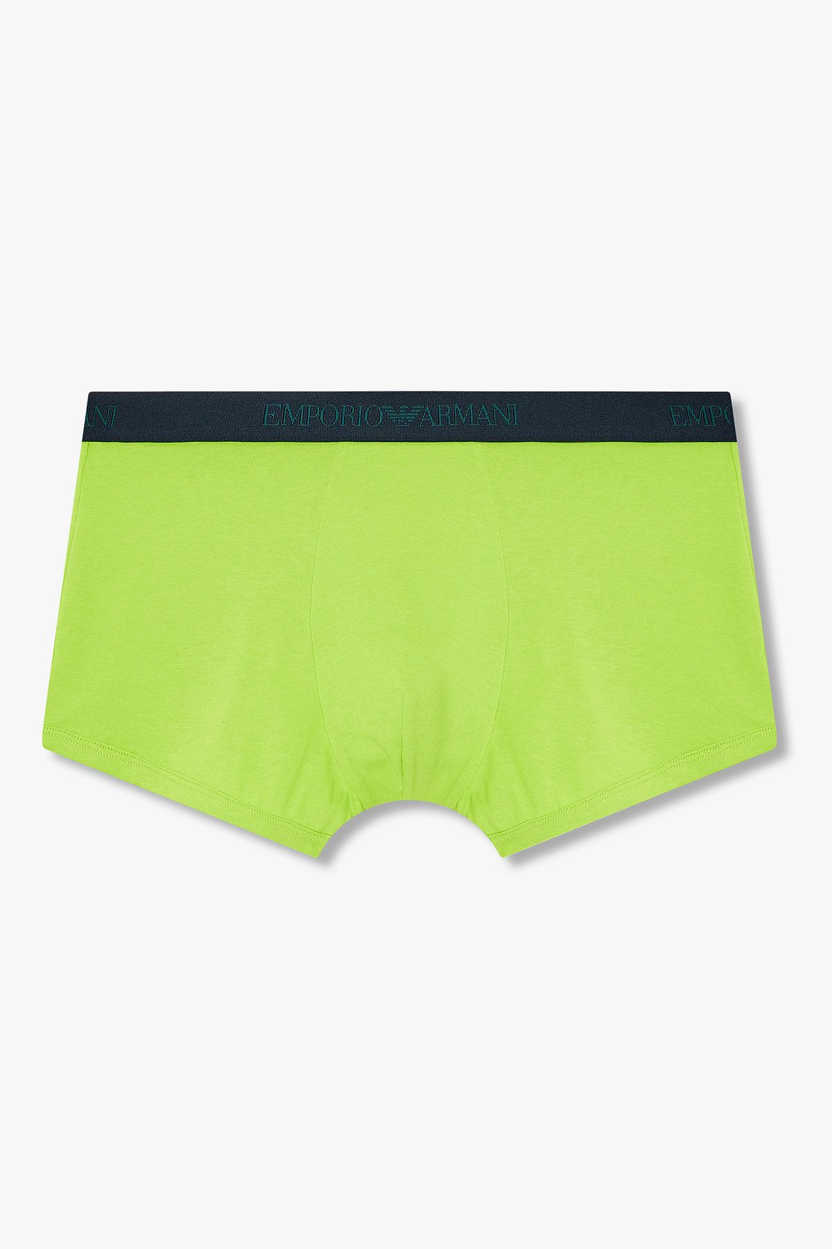엠포리오 아르마니 언더웨어(EMPORIO ARMANI UNDERWEAR) 남성 로고 밴딩 솔리드 코튼 드로즈_네온 그린 0815312328