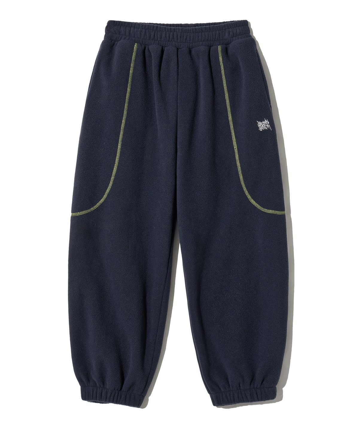 브라운브레스 키즈(BROWNBREATH KIDS) KIDS FLEECE CHAIN STITCH PANTS - NAVY