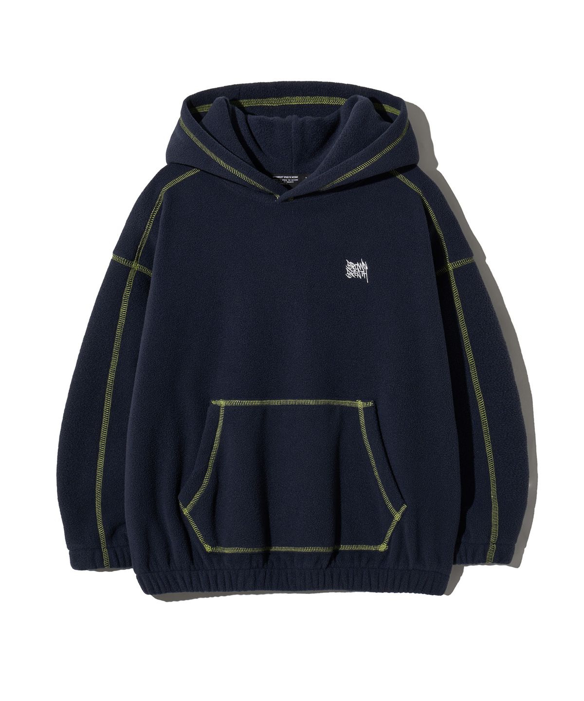 브라운브레스 키즈(BROWNBREATH KIDS) KIDS FLEECE CHAIN STITCH TAG HOODIE - NAVY