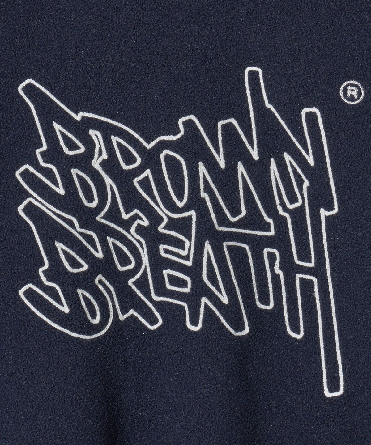 브라운브레스 키즈(BROWNBREATH KIDS) KIDS FLEECE CHAIN STITCH TAG HOODIE - NAVY