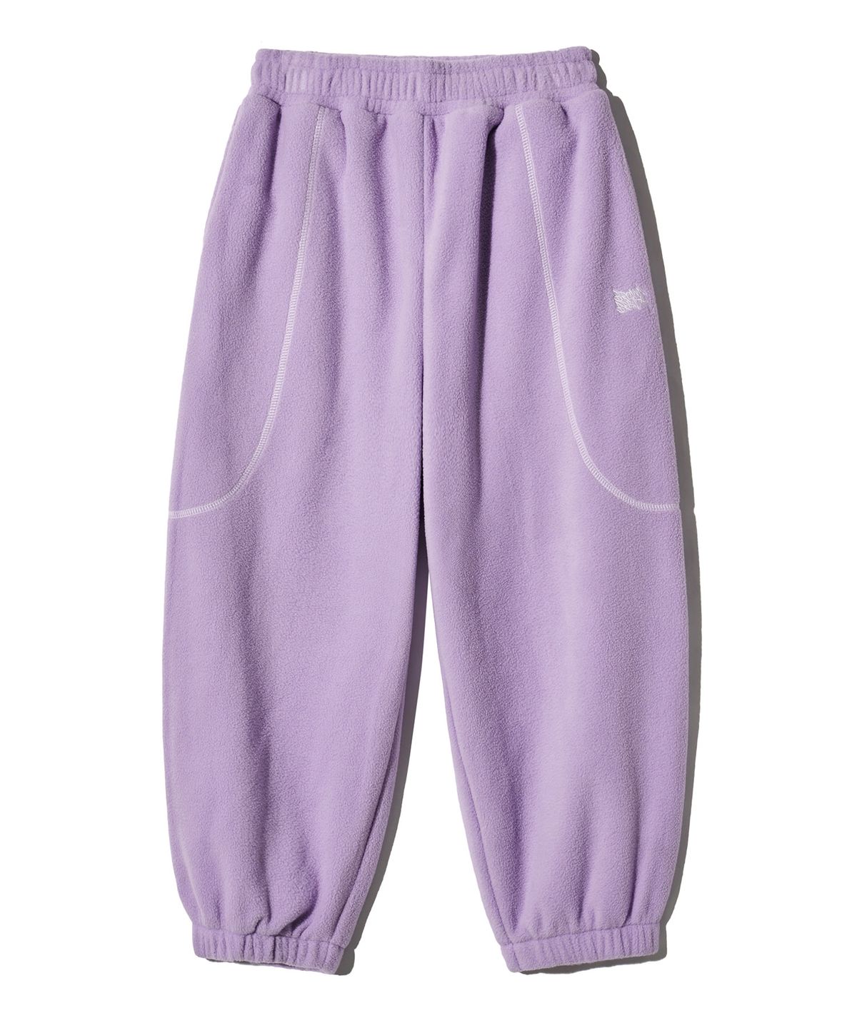 브라운브레스 키즈(BROWNBREATH KIDS) KIDS FLEECE CHAIN STITCH PANTS - PURPLE